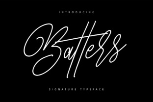 Batters: An Elegant Script Typeface for Editorial Design