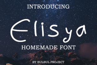 Elisya: A Modern Script Typeface for Editorial Design