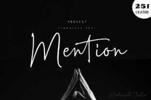 Mention Font: A Modern Signature Typeface for Branding