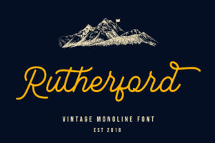 Rutherford Typeface: A Vintage Font for Authentic Brands