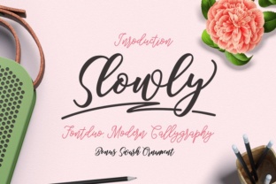 Slowly: A Handwritten Typeface for Elegant Editorial Design