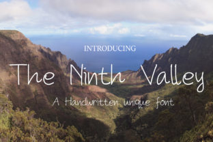 The Ninth Valley Font: A Handwritten Touch for Brand Identity
